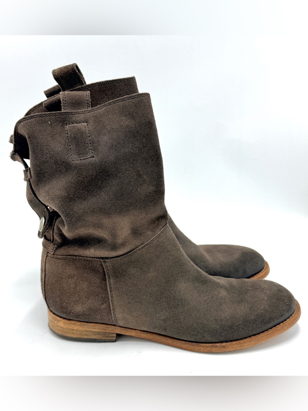 Alberto Fermani Women’s Brown Suede Boots, Made in Italy, size EU 36 1/2, US 6.5